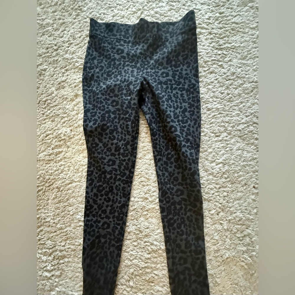 LOFT Black Animal Print Leggings